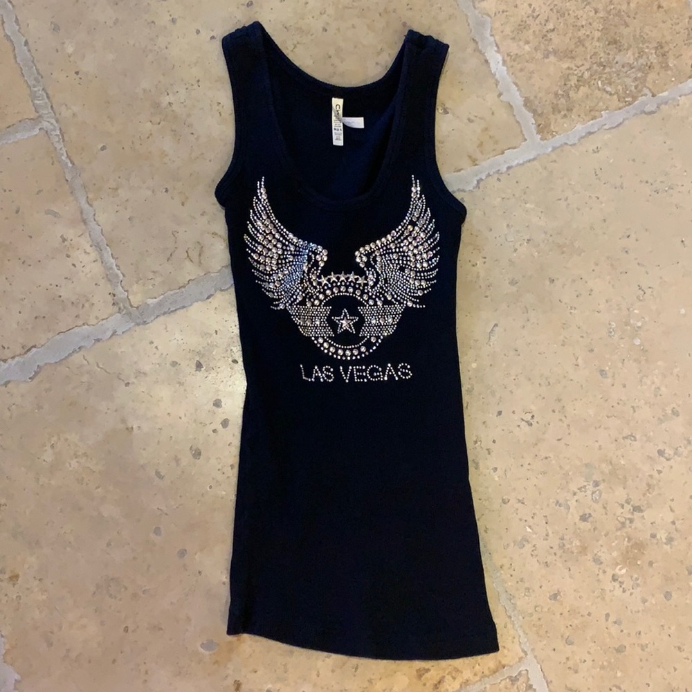 A cute black and silver tank top in the brand chelona